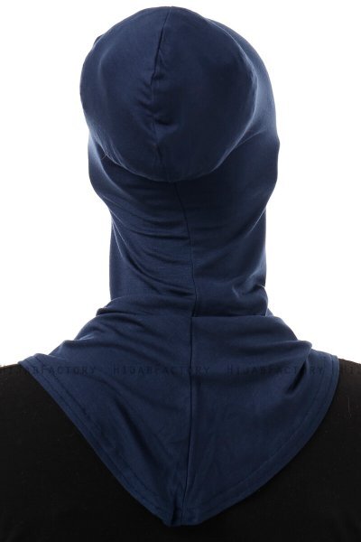 Damla - Marineblå Ninja Hijab Maske Undersjal