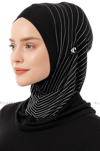 Babe Cross - Svart & Hvit One-Piece Al Amira Hijab
