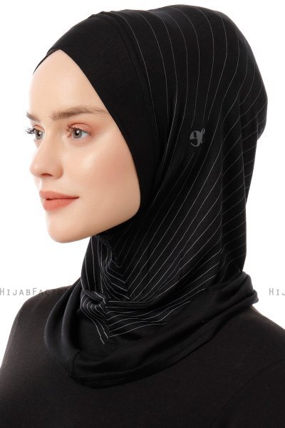 Babe Cross - Svart & Lysegrå One-Piece Al Amira Hijab