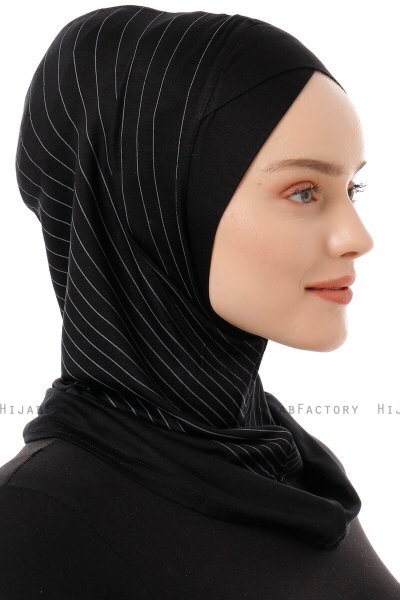 Babe Cross - Svart & Lysegrå One-Piece Al Amira Hijab