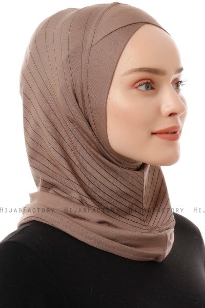 Babe Cross - Mørk Taupe One-Piece Al Amira Hijab