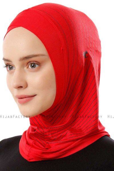 Babe Cross - Rød One-Piece Al Amira Hijab