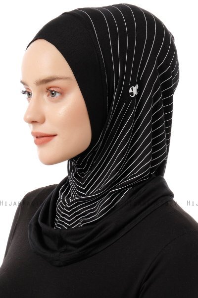Babe Plain - Svart & Hvit One-Piece Al Amira Hijab