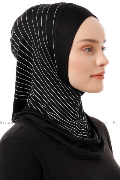 Babe Plain - Svart & Hvit One-Piece Al Amira Hijab