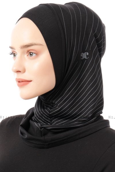 Babe Plain - Svart & Lysegrå One-Piece Al Amira Hijab