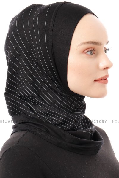 Babe Plain - Svart & Lysegrå One-Piece Al Amira Hijab