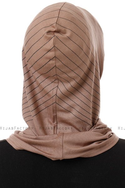 Babe Plain - Mørk Taupe One-Piece Al Amira Hijab