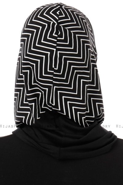 Silva Cross - Svart & Hvit One-Piece Al Amira Hijab