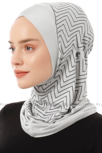 Silva Cross - Lysegrå One-Piece Al Amira Hijab