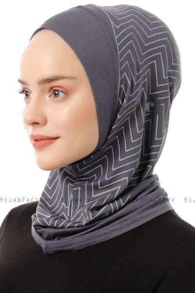 Silva Plain - Mørk Grå One-Piece Al Amira Hijab