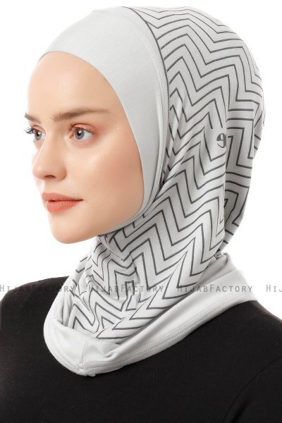 Silva Plain - Lysegrå One-Piece Al Amira Hijab