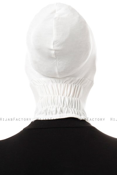 Elnara - Hvit Cross Hijab Undersjal