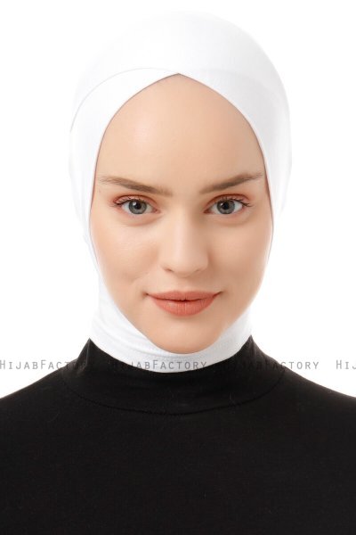Elnara - Creme Cross Hijab Undersjal
