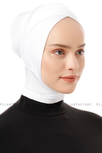 Elnara - Creme Cross Hijab Undersjal