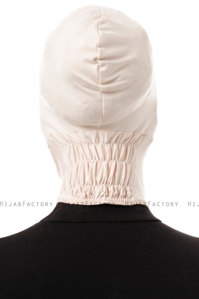 Elnara - Beige Cross Hijab Undersjal