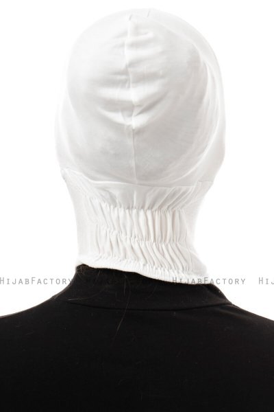 Elnara - Creme Plain Hijab Undersjal