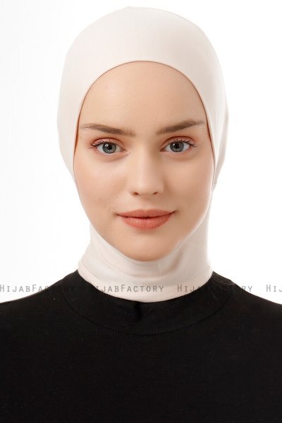 Elnara - Beige Plain Hijab Undersjal