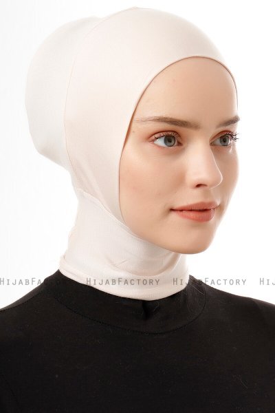 Elnara - Beige Plain Hijab Undersjal