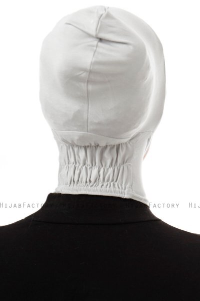 Elnara - Lysegrå Plain Hijab Undersjal