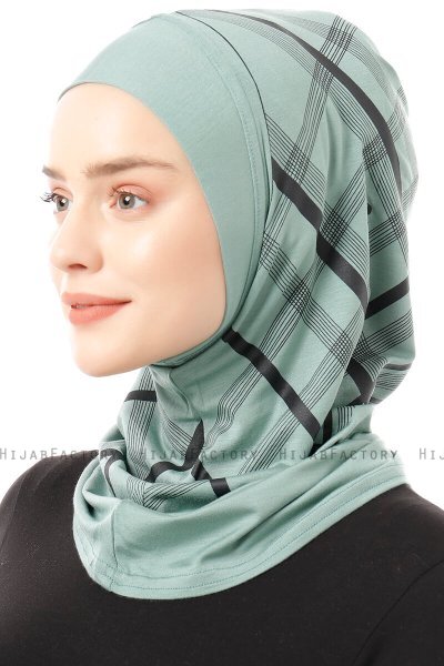 Ekose Plain - Grønn One-Piece Al Amira Hijab
