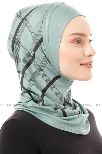 Ekose Plain - Grønn One-Piece Al Amira Hijab