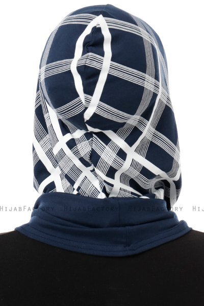 Ekose Cross - Marineblå One-Piece Al Amira Hijab