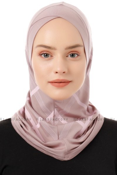 Ekose Cross - Steingrå One-Piece Al Amira Hijab