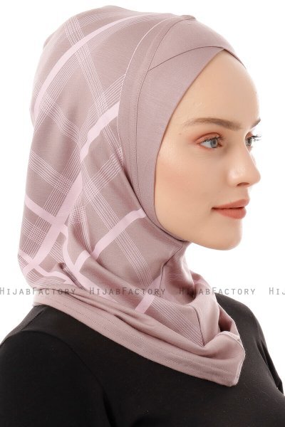 Ekose Cross - Steingrå One-Piece Al Amira Hijab
