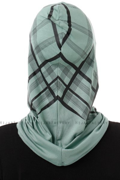 Ekose Cross - Grønn One-Piece Al Amira Hijab