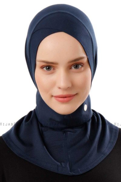 Ceren - Marineblå Praktisk Viskos Hijab