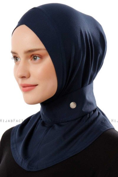 Ceren - Marineblå Praktisk Viskos Hijab