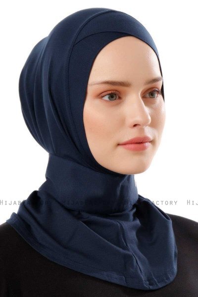Ceren - Marineblå Praktisk Viskos Hijab