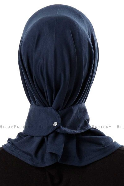 Ceren - Marineblå Praktisk Viskos Hijab