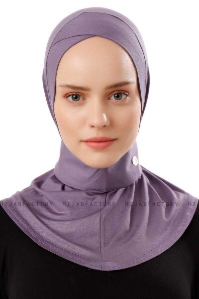 Ceren - Mørk Lilla Praktisk Viskos Hijab