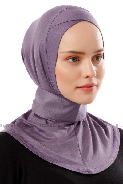 Ceren - Mørk Lilla Praktisk Viskos Hijab