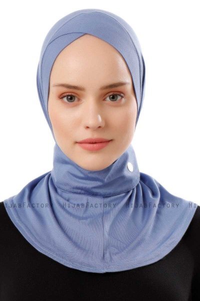 Ceren - Indigo Praktisk Viskos Hijab