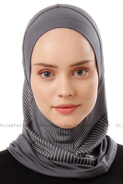 Wind Plain - Mørk Grå One-Piece Al Amira Hijab