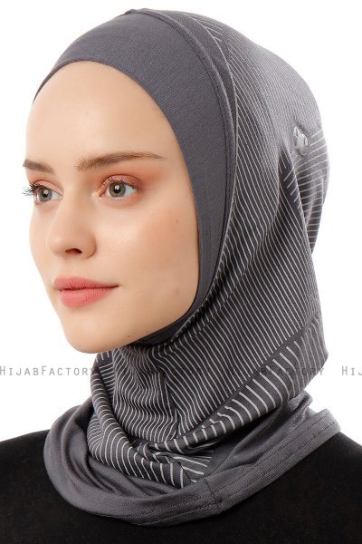 Wind Plain - Mørk Grå One-Piece Al Amira Hijab
