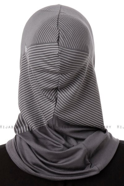 Wind Plain - Mørk Grå One-Piece Al Amira Hijab