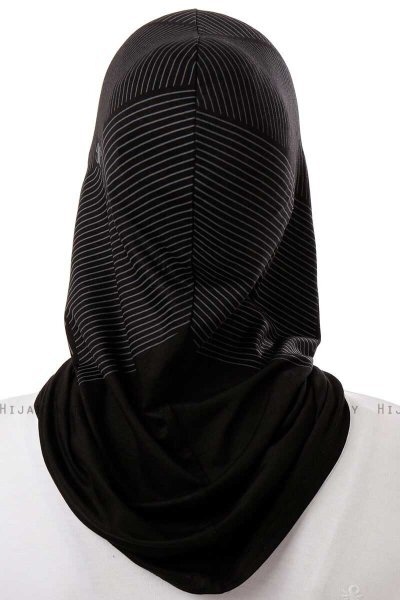 Wind Cross - Svart & Hvit One-Piece Al Amira Hijab
