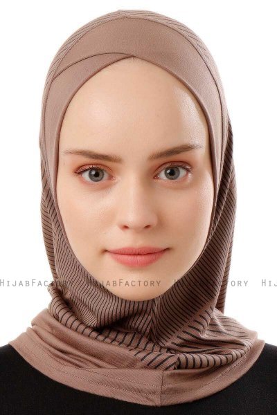 Wind Cross - Mørk Taupe One-Piece Al Amira Hijab