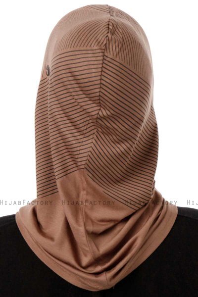 Wind Cross - Mørk Taupe One-Piece Al Amira Hijab