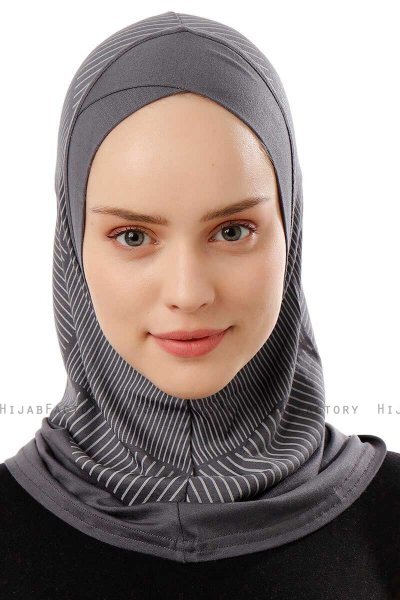 Wind Cross - Mørk Grå One-Piece Al Amira Hijab