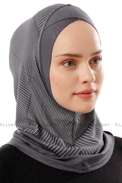 Wind Cross - Mørk Grå One-Piece Al Amira Hijab