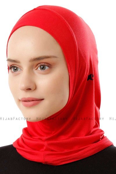 Logo Plain - Rød One-Piece Al Amira Hijab