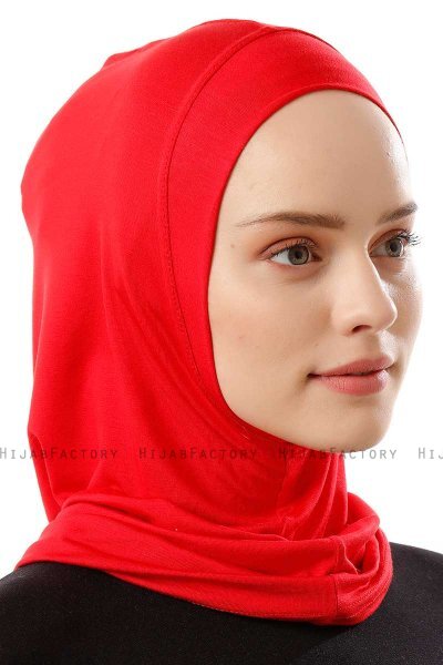 Logo Plain - Rød One-Piece Al Amira Hijab