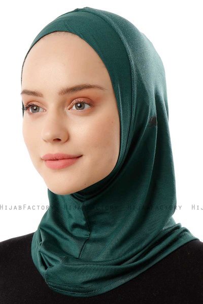 Logo Plain - Mørk Grønn One-Piece Al Amira Hijab
