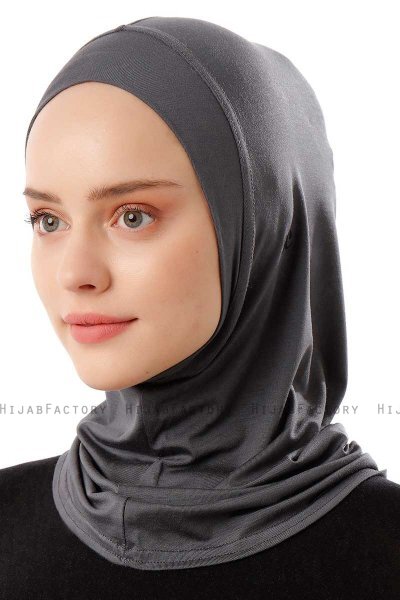 Logo Plain - Mørk Grå One-Piece Al Amira Hijab
