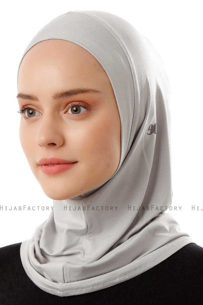 Logo Plain - Lysegrå One-Piece Al Amira Hijab