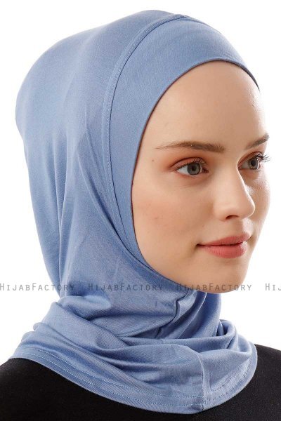 Logo Plain - Indigo One-Piece Al Amira Hijab